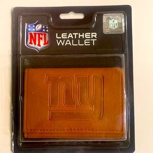 Leather wallet NFL New York Giants football